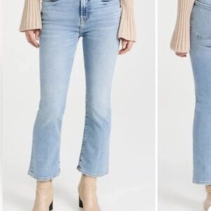 7 For All Mankind Light wash crpped jeans